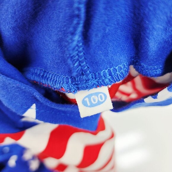 Kids Patriotic Hooded Tank Top & Star Print Pants Set Size 2 year - Picture 4 of 5